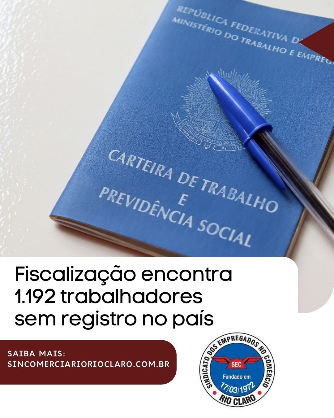 Fiscalização encontra 1.192 trabalhadores sem registro no país
